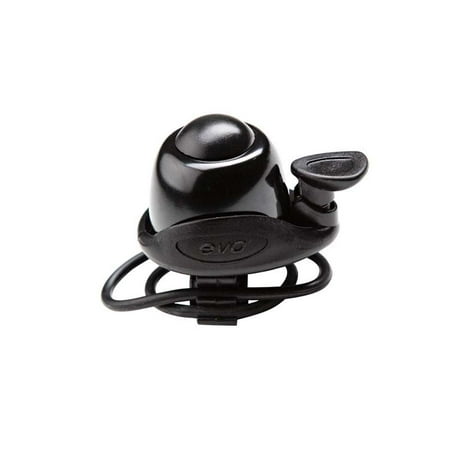 Bicycle Ringer - Evo Ringer Fast-Mount DLX Bicycle Bell - N+1-B432AP BLACK
