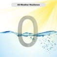 thumbnail image 3 of MSH Modern Stainless Hardware 6 Inch Stainless Steel House Number 0, 3 of 5