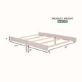 thumbnail image 6 of Evolur Aurora Full-Size Bed Conversion Wooden Rails, Blush Pink, 6 of 6