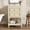 Beige + Ceramic + Solid Wood+MDF + Bathroom-2, variant on 20" Small Bathroom Vanity with Ceramic Sink, French Style Freestanding Vanity with 2 Storage Drawers & Open Shelf, Wood Bathroom Storage Cabinet with Sink Combo, Beige