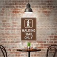 thumbnail image 5 of Walking Trail Only Sign 12X8 Inch Tin Sign Great For Garden And Yard Wall Decor, 5 of 6