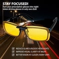 thumbnail image 4 of Blue Cut Polarized Night Vision Clip-On Driving Sunglasses, Yellow, 1 Pack, 4 of 6