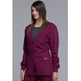 thumbnail image 3 of Cherokee Workwear Women's Warm Up Scrubs Jacket Cardigan 4301, 3 of 5