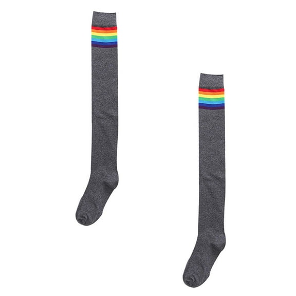 WEUVEB Stitch Socks for Women Grey 1 Pair