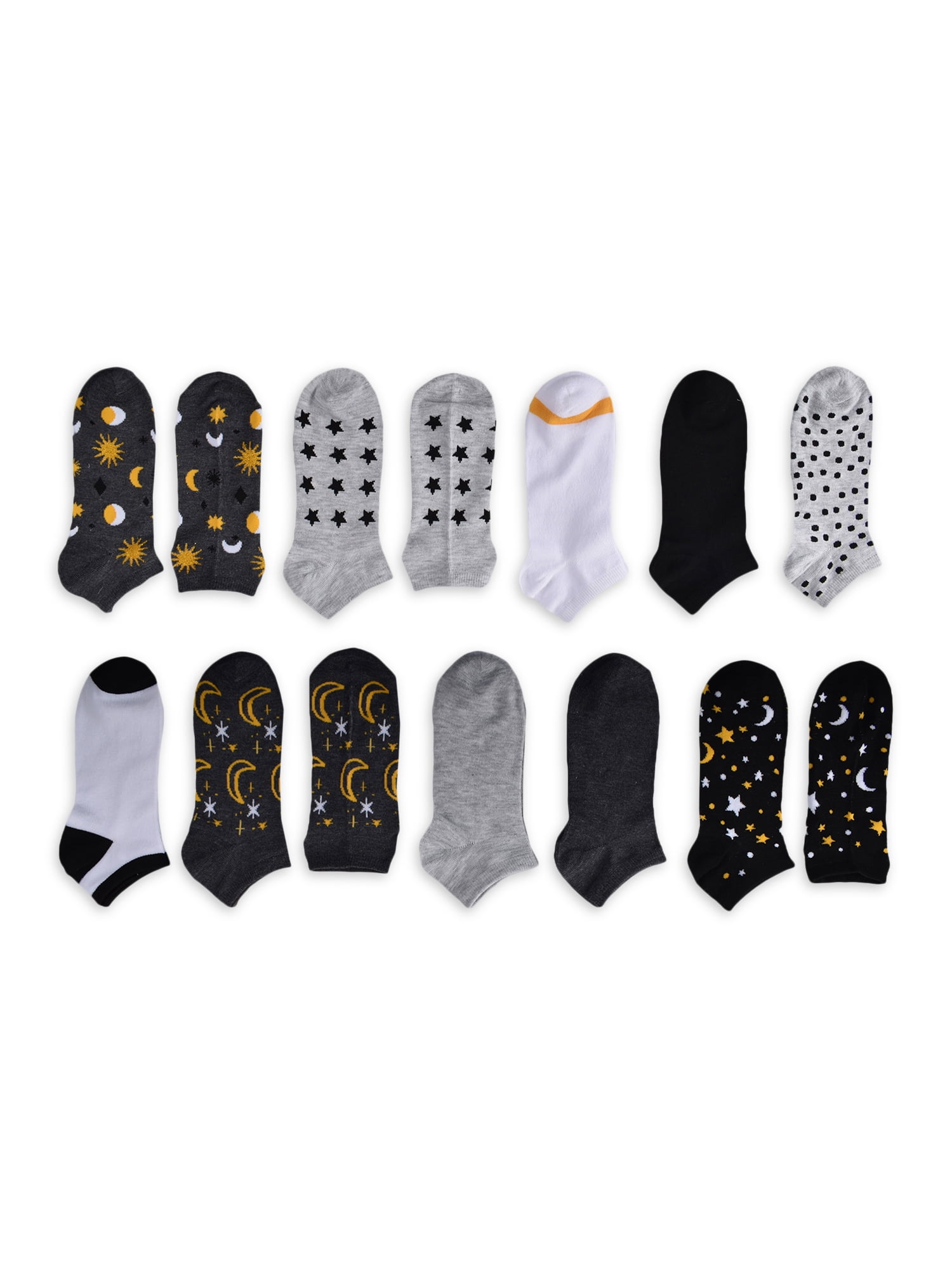 No Boundaries Women's Low-Cut Socks, 10-Pack, Sizes 4-10