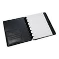 Staples Arc Customizable Leather Notebook System Black 63/4" x 83/4