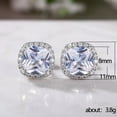 thumbnail image 6 of SEPARQI  925 Sterling Silver Stud Earrings Birth Cubic Zircon Fashion Jewelry For Women, 6 of 8