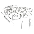 thumbnail image 3 of Reusable Metal Plant Stem Support – Sturdy Alloy Garden Stake for Flowers, Vines, Tomatoes – Indoor/Outdoor Plant Stabilizer, 18.7*18.7*11.42 Inch, 1Pc, 3 of 6