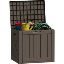 Homall 40 Gallon Resin Outdoor Storage Box with Lockable Lid Waterproof Resin Deck Box for Patio