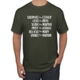 thumbnail image 1 of Wild Bobby Sacrafice Love Serve Pray Believe Dance Inspirational/Christian Men Graphic Tee, Military Green, X-Large, 1 of 6