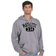 thumbnail image 5 of Mathlete Pi Math Student Teacher Zip Up Hoodie Men's Women's Brisco Brands S, 5 of 6
