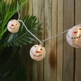thumbnail image 6 of Northlight Snowman Paper Lantern Christmas Lights - Clear - 8.5' White Wire - 10ct, 6 of 7