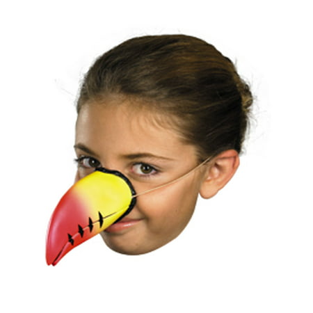 Child Rubber Toucan Bird Luau Tropical Zoo Animal Nose Beak Costume (Best Maui Luau For Kids)