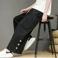 thumbnail image 4 of Vedolay Mens Pants Big and Tall Drawstring Cargo Pant 2023 Black,XL, 4 of 4