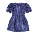 thumbnail image 2 of Danielle Bernstein Womens Rhinestone Buttons Mini Dress navydots 6, 2 of 2