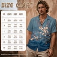 thumbnail image 4 of FOR U DESIGNS Tie Dye Plum Blossom Print Couple Outfits His and Hers Clothing 2026 Fashion Linen-Look Mens Casual Shirts Sleeveless Dress with Pocket, 4 of 7
