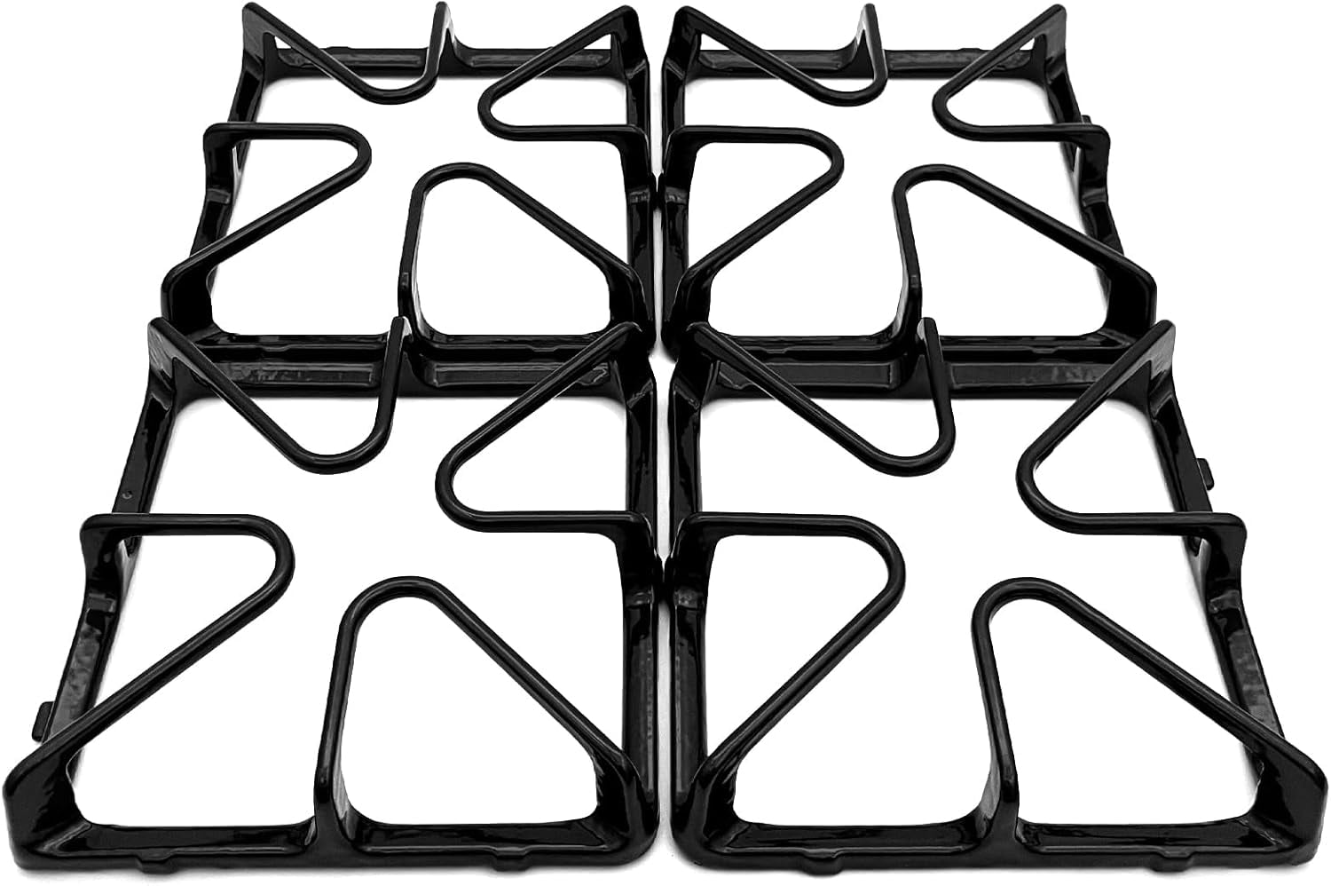 C0034 Cast Iron 4 Burner Grate, Stove Grates Replacement for GE Gas Range Oven Stove Top Surface Grate WB31K10034，WB31K10065, 8-1/2’’ x 8-1/2’’