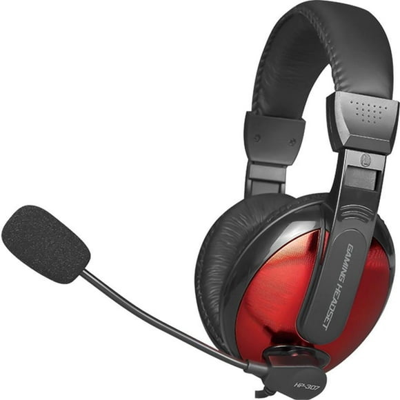 Xtrike Me HP-307 - Casque de Jeu Filaire, Supra-Auriculaire avec Microphone, Rouge