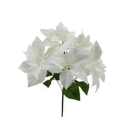 Mainstays White Poinsettia Glitter Bush