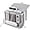 Light Gray, variant on Bedside storage organizer, with power socket holder and adjustable strap