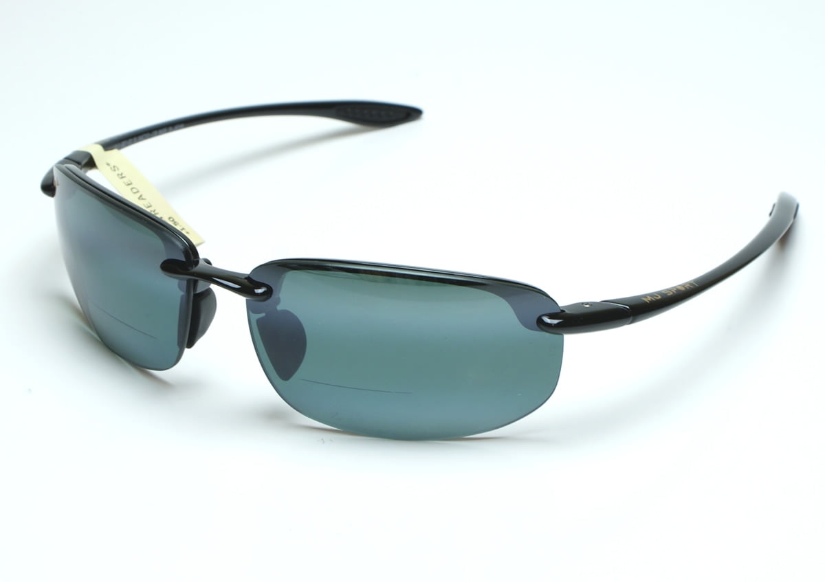 Maui Jim Hookipa Reader G8070215 Sunglasses +1.5 Gloss Black/Grey