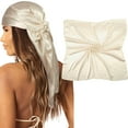 thumbnail image 2 of Durable Flat Cap for Men Twill Newsboy Ivy Cap Everyday Large Square Satin Head Scarf Silk Hair Scarf Square Hair Bandanas Large Scarf Sleeping Head Wraps For Women, 2 of 8