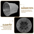 thumbnail image 5 of ELAYARD Nursery Pots Transparent Planter Pots With Drainage Holes for Plants 3.94X3.94X3.15in(10 pcs), 5 of 10