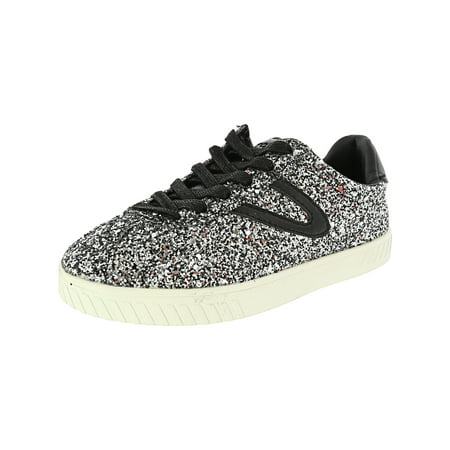 Tretorn Women's Camden 5 Glitter Ankle-High Fashion Sneaker - 5.5M - Silver Multi / Black / Black