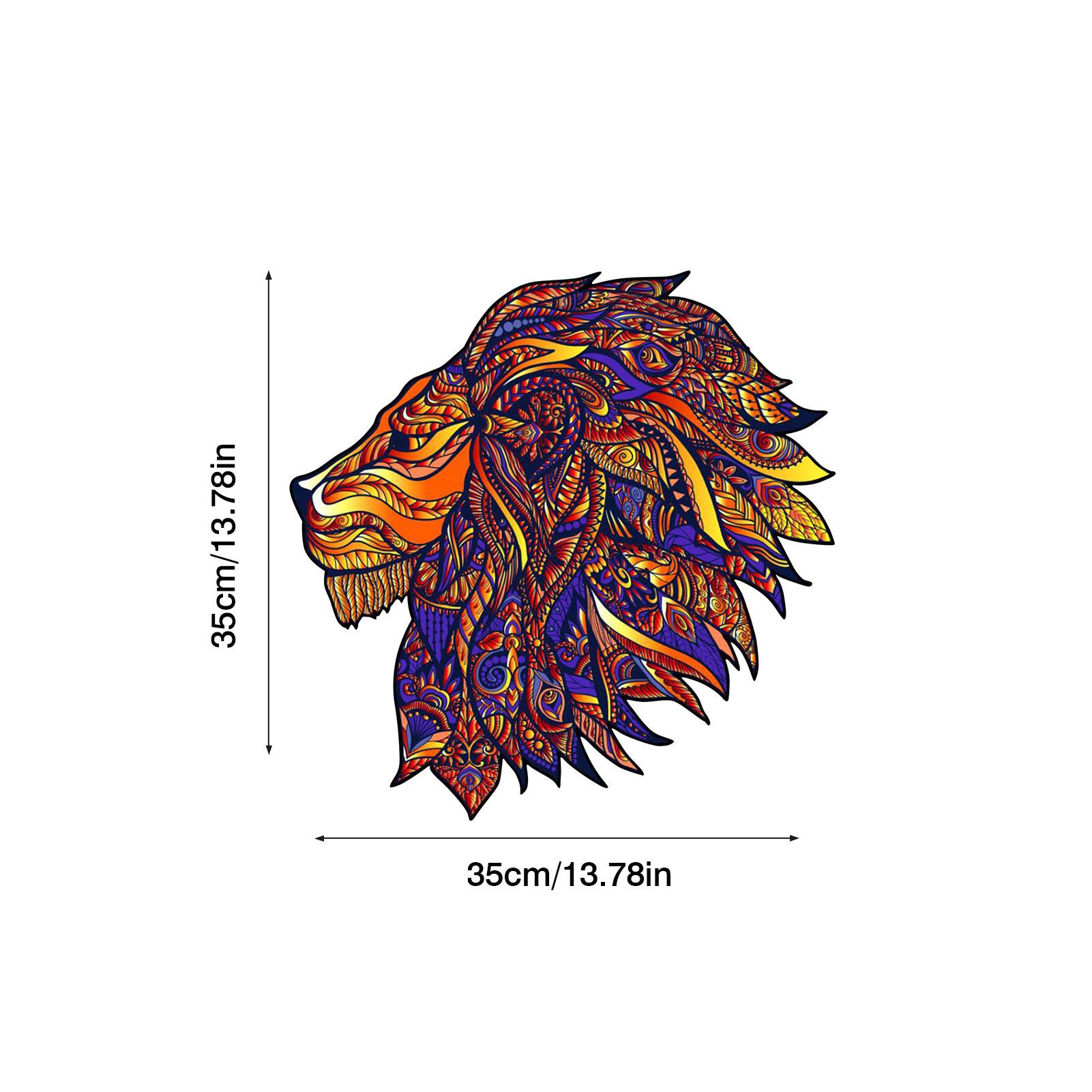 Details about / Wooden Jigsaw Puzzles Unique Animal Jigsaw Pieces Kids Education Toys Crafts