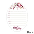 thumbnail image 3 of Big Dot of Happiness Confirmation Pink Elegant Cross - Shaped Fill-in Invitations - Girl Religious Party Invitation Cards with Envelopes - Set of 12, 3 of 6