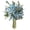 Light Blue, variant on 1-Bunch Artificial Peonies Silk Flowers Bouquet, 11.8" Vintage Faux Peony Daisy Mixed Bush for Autumn Fall Home Thanksgiving Decor, Orange