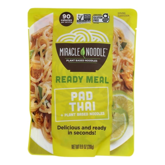 MIRACLE NOODLE - Convenient Pad Thai Ready - to - Eat Meal - 10 Oz, Case of 6