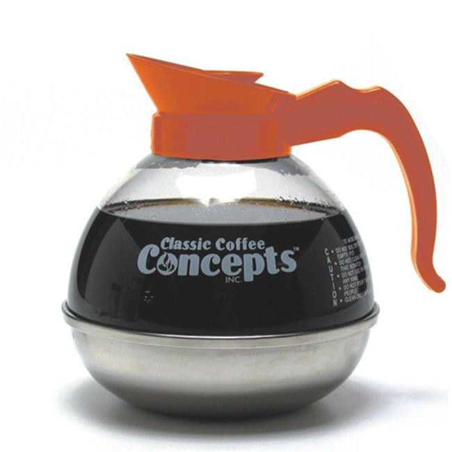 Details about   Easy Pour Commercial Plastic Decanter 2 pack Removable Decaf Indicator 