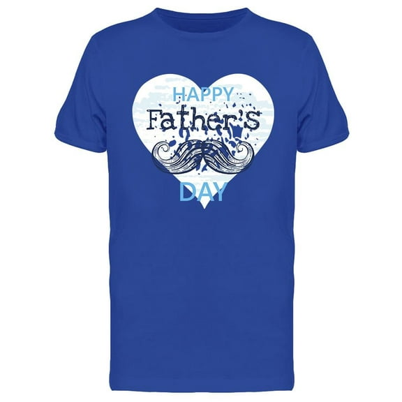 Happy Father's Day! Moustache T-Shirt Men -Image by Shutterstock, Male Medium