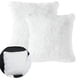 thumbnail image 3 of 2 piezas de fundas de almohada esponjosas, almohadas cuadradas de piel sintética, funda de almohada de piel artificial suave, almohadas de piel esponjosa, almohadas decorativas Vhermosa LKX-1451, 3 of 4