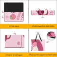 Cartoon Strawberry Bear Picnic Mat Foldable Waterproof and Sandproof
