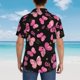 thumbnail image 4 of Balery Girl Butterfly Camisas hawaianas de manga corta para hombre, camisas playeras de corte holgado, camisas de vacaciones con botones,X-Large, 4 of 7