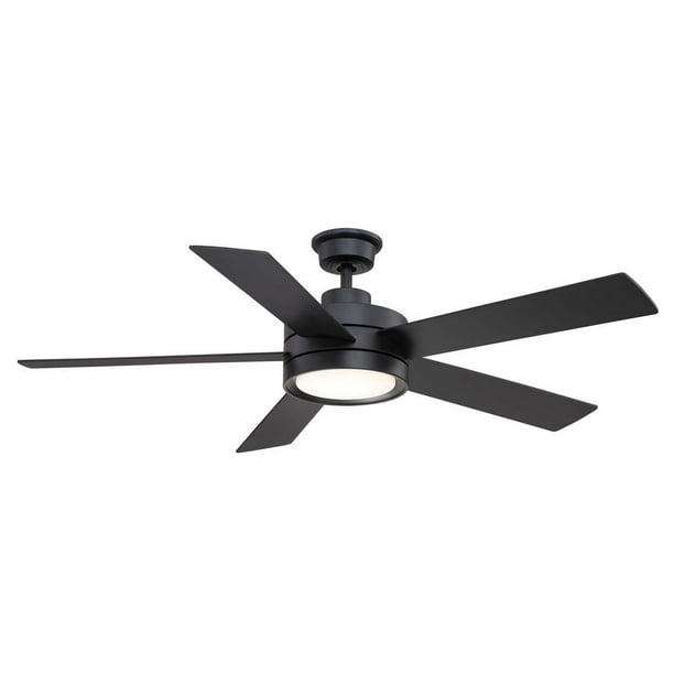 Home Decorators Collection Baxtan 56 In Led Matte Black Ceiling Fan With Light And Remote Control New Open Box Com - Home Decorators Ceiling Fan Remote App