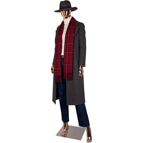 Kinbor Rose Gold Full Body Female Mannequin - Elegant Tall Female Mannequin with Stable Metal Base, Manne quin Dress Form Display with Adjustable Head and Arms, Detachable Manikins