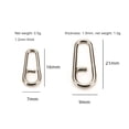 thumbnail image 2 of 50 piezas de acero con cabeza doblada, anillos divididos ovalados, señuelos giratorios, aparejos de pesca a presión (S) Ehuebsd Para estrenar, 2 of 9