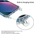thumbnail image 5 of Compatible with iPhone 13 / iPhone 14,Clear Case with Adjustable Lanyard,Soft Slim TPU Shockproof Protective Crossbody Case for iPhone 13/14,6.1 inch-Purple, 5 of 11