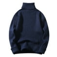 thumbnail image 5 of Afdoent Men's Pullover Sweater Mens Autumn Winter Solid Color Turtleneck Sweater Pullover Casual Long Sleeves Basic Top Leisure, 5 of 5