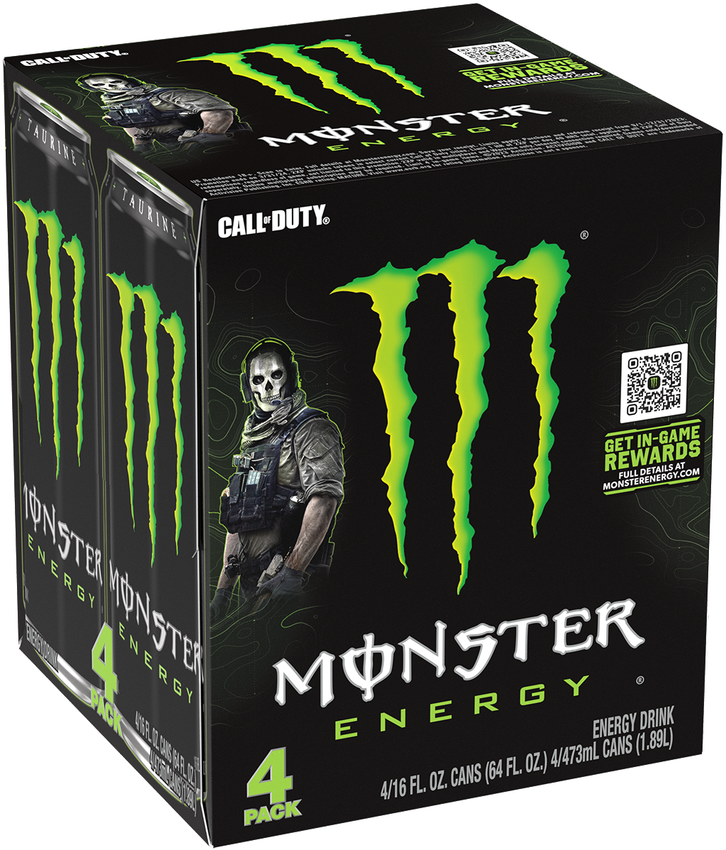 Monster Energy, Original Green, Energy Drink, 16 fl oz, 4 Pack - image 3 of 7