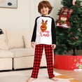 thumbnail image 3 of URMAGIC Christmas Pajamas Matching Sets for Family Red Plaid Tops and Pants Pjs Set Long Sleeve Xmas Sleepwear, 3 of 5