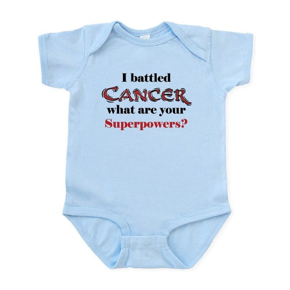CafePress - I Battled Cancer Infant Bodysuit - Baby Light Bodysuit, Size Newborn - 24 Months