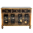 thumbnail image 6 of Red Lantern Black Lacquer Sideboard - Landscape, 6 of 7