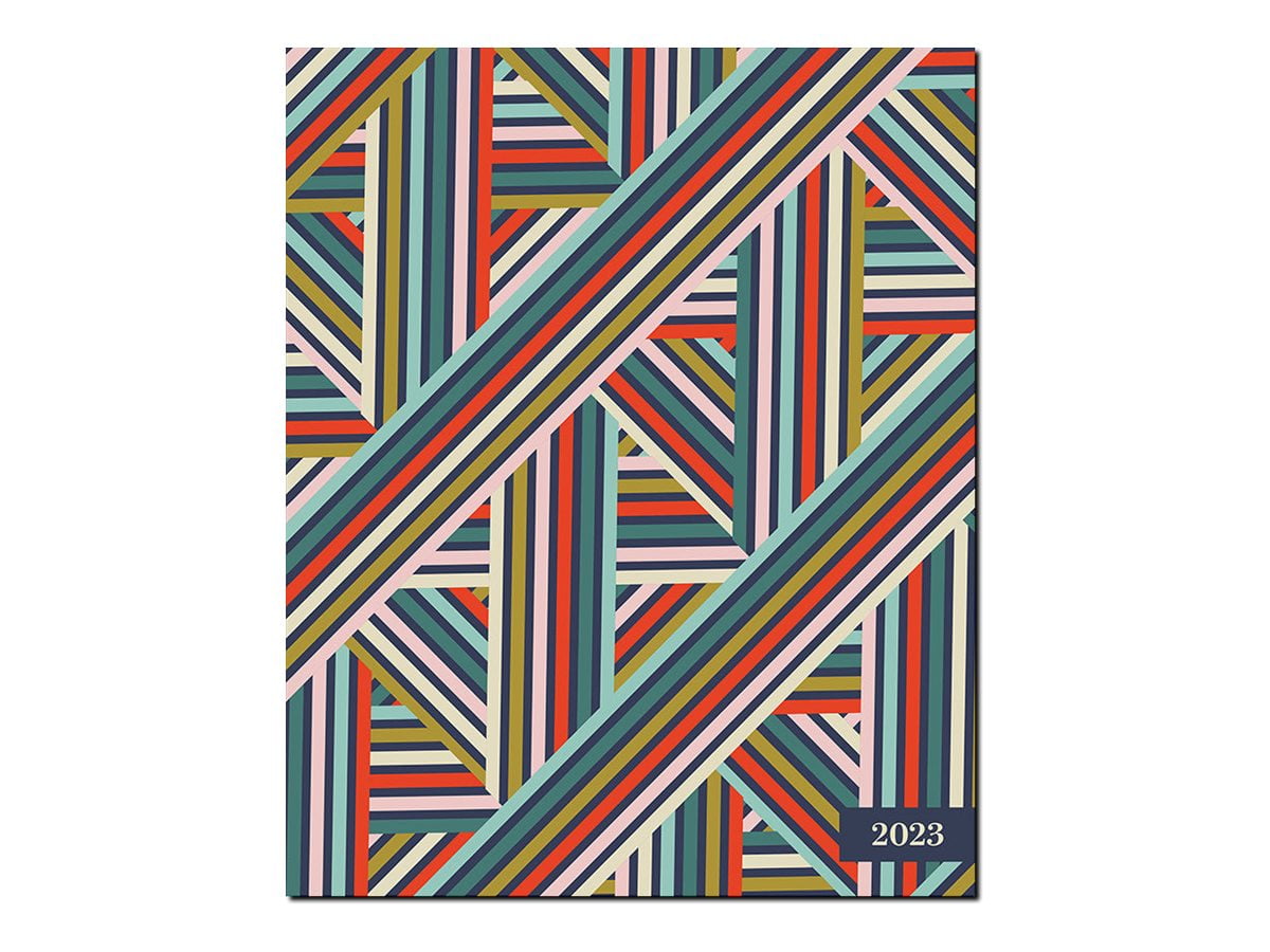 TF Publishing - Monthly planner - 2023 - month to view - medium - 6.5 in x 7.99 in - pigment parquet
