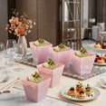 thumbnail image 4 of Restaurantware-8 Ounce Large Kova Cups, 100 Disposable Dessert Tumbler - Lids Sold Separately, Sturdy, Powder Pink Plastic Appetizer Cups, For Mousse, Layered Cakes At Catered Events, 4 of 7