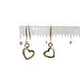 thumbnail image 3 of HEART 14K YELLOW GOLD EARRINGS, 3 of 4