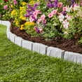 thumbnail image 3 of (2 pack) Expert Gardener Faux Stone No-Dig Landscape Edging, 10-ft., Plastic, Gray, 3 of 12